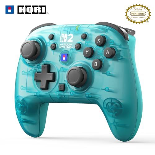 迅速に発送 任天堂ライセンス商品 ワイヤレスホリパッド TURBO for Nintendo Switch 2 コントローラー アクアシアン Switch両対応 連射 連射ホールド機能搭載 4 eb 7 b 372