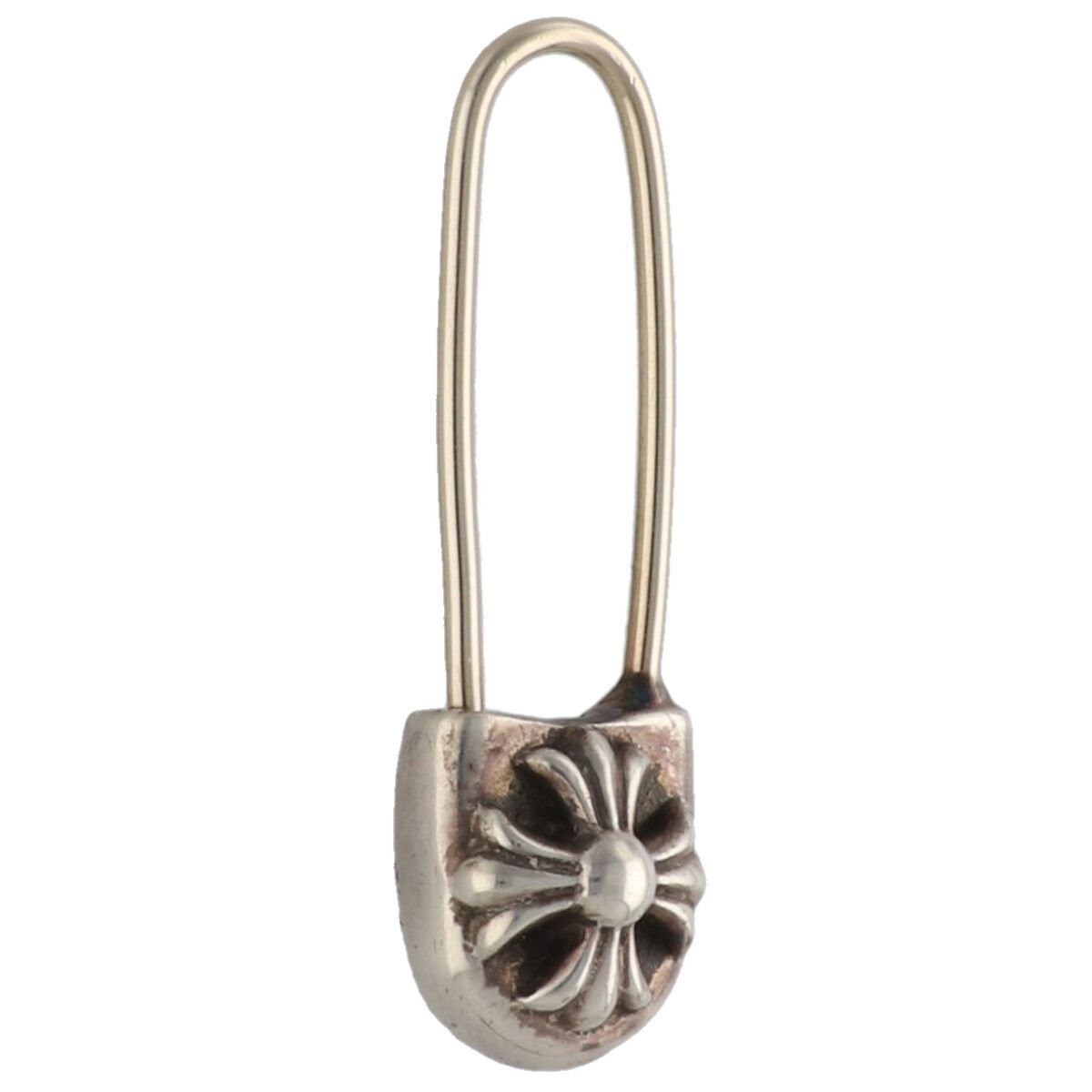 中古】 CHROME HEARTS クロムハーツ セーフティピン ピアス SV925