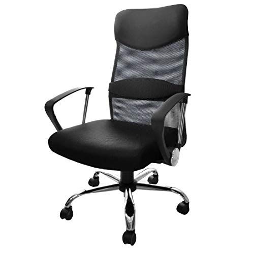 迅速に発送 床傷防止 PUキャスター タンスのゲン オフィスチェア 腰楽ランバーサポート ハイバック メッシュ ロッキング 360度回転 座面昇降 デスクチェア 80325 def 1 ddcb