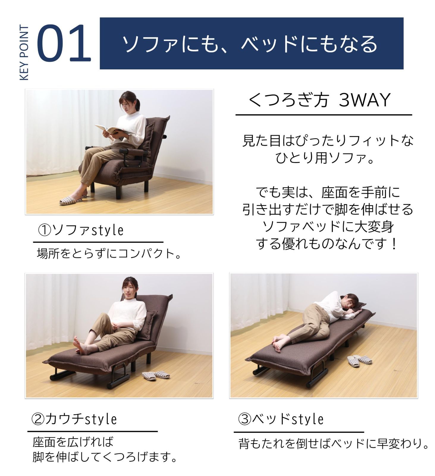 42段階リクライニング 組換え簡単