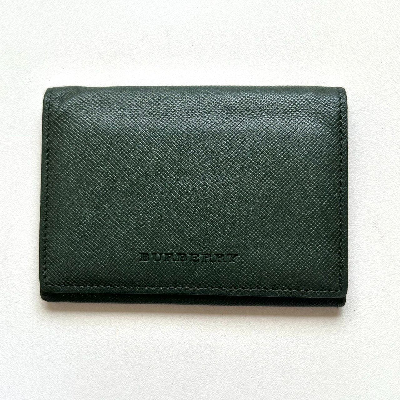 バーバリー BURBERRY 名刺入れ カードケース ノバチェック グリーン