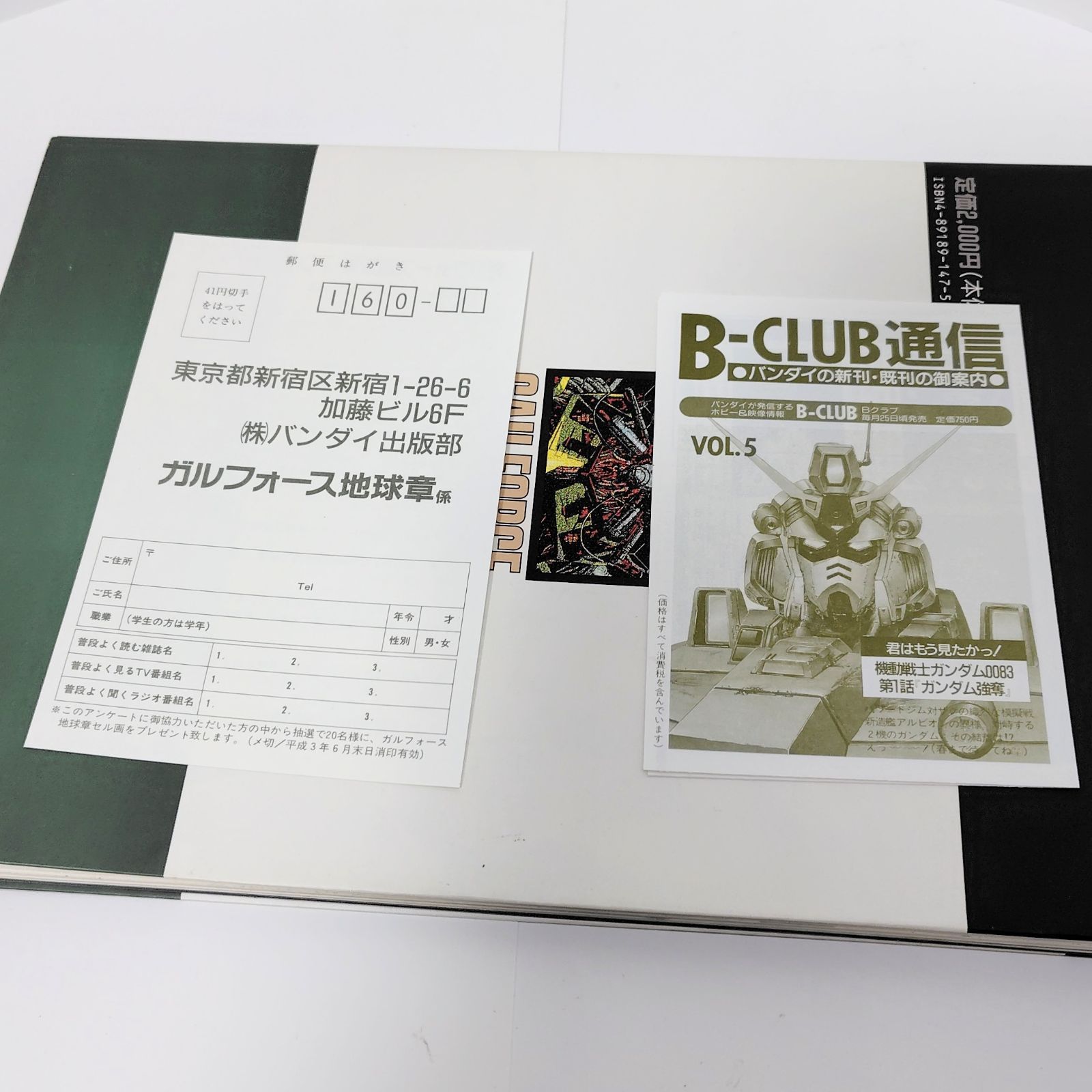 ガルフォース バンダイ B-CLUB SPECIAL GALLFORCE CHAPTER OF THE EARTH ガル
