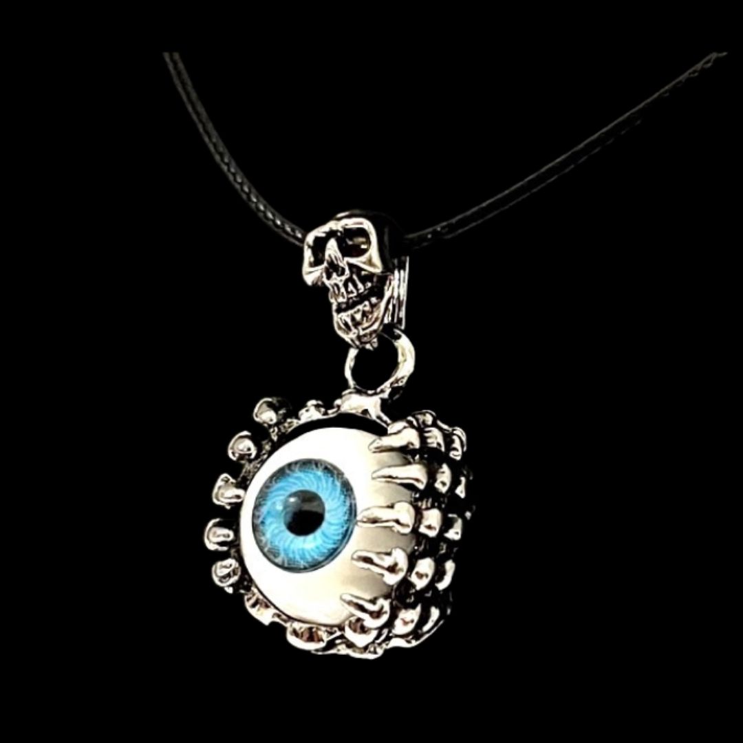 N078】ネックレス メンズ レディース レッド 赤 ブル― 青 おしゃれ