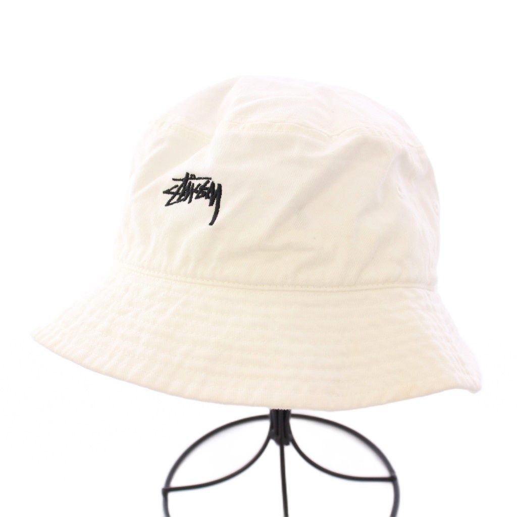 Stussy バケットハット ホワイト ヴィンテージ STUSSY - STUSSY