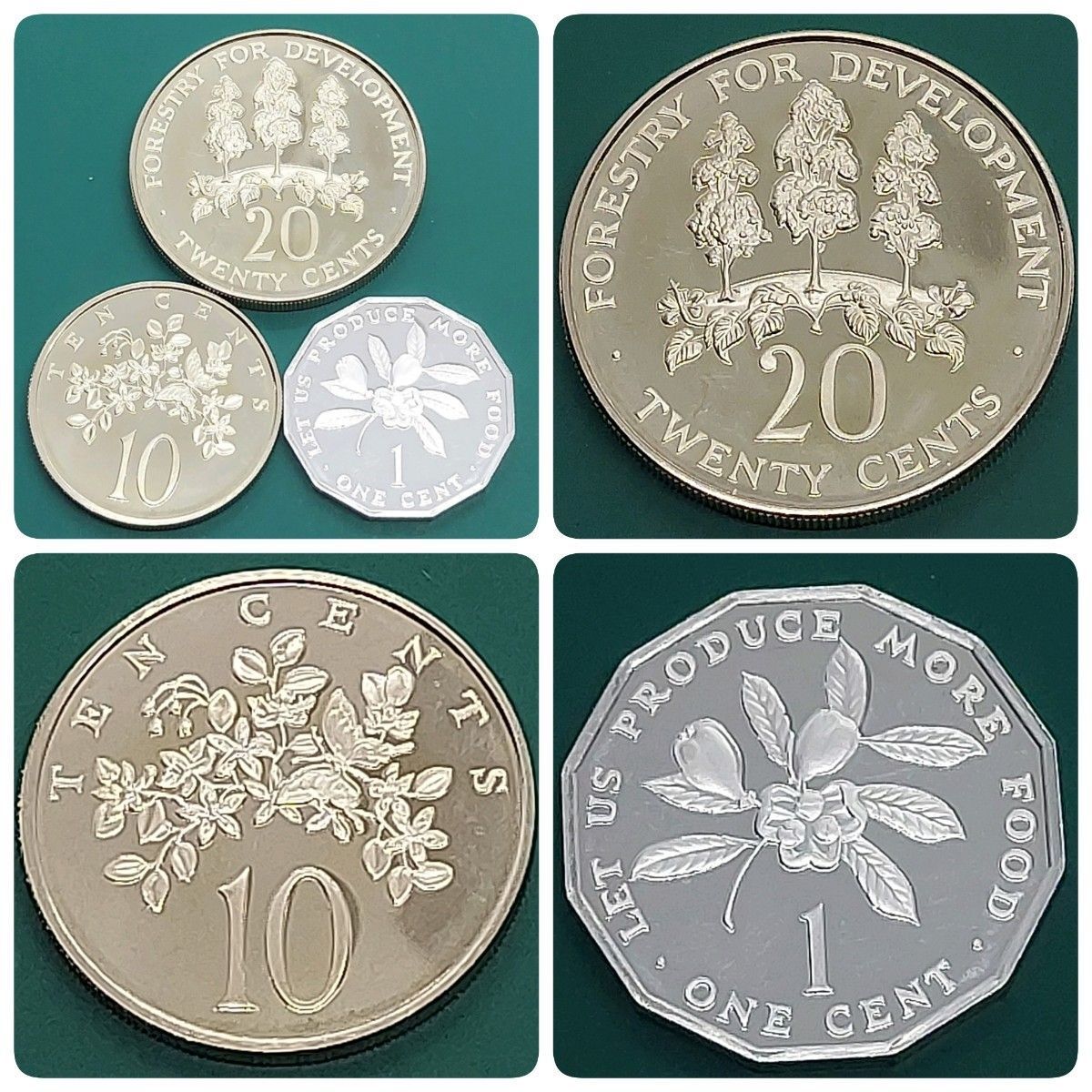 ジャマイカ 硬貨セット 1977年 20セント 10セント 1セント おまとめ3点