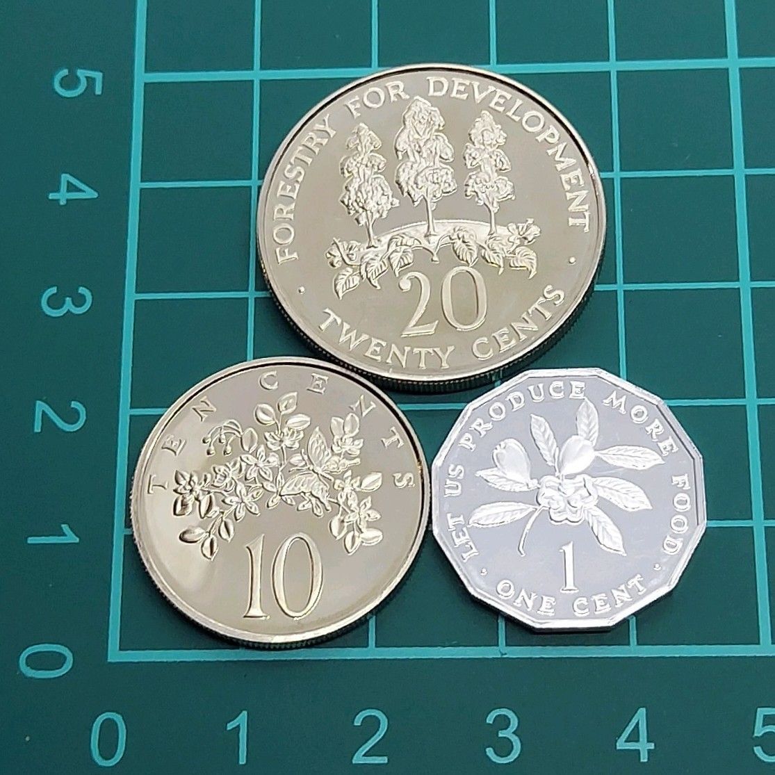 海外硬貨　旧硬貨　記念硬貨 ジャマイカ 硬貨セット 1977年 20セント 10セント 1セント おまとめ3点