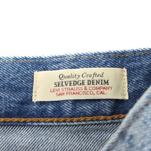 リーバイスプレミアム Levis PReMIUM SELVEDGE DENIM 501 デニムパンツ ジーンズ ジーパン Gパン ボタンフライ W24L30 水色 ライトブルー /AN52