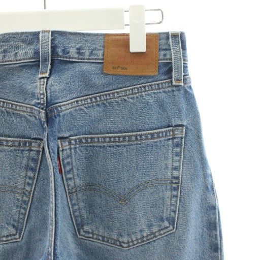 リーバイスプレミアム Levis PReMIUM SELVEDGE DENIM 501 デニムパンツ ジーンズ ジーパン Gパン ボタンフライ W24L30 水色 ライトブルー /AN51