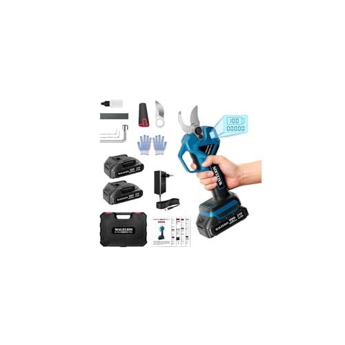 迅速に発送 充電式剪定ばさみ 電動ハサミ 剪定 ブラシレスモーター採用 開き口32 mm 高枝切りの延長ポールと接続 マキタ18 V互換 3000 mAh大容量バッテリー付き PSE認証取得済み 切断回数と残量表示ディスプレー 庭木 果樹用 b 4 ee 6 a 60