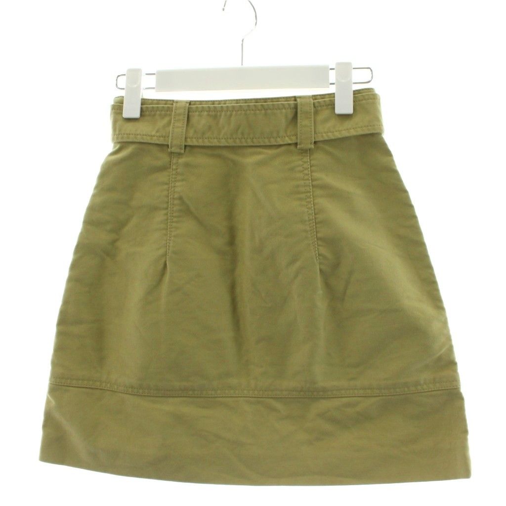 miu miu ミュウミュウ　カーキミニスカート 40 miu miu ミュウミュウ カーキミニスカート 40