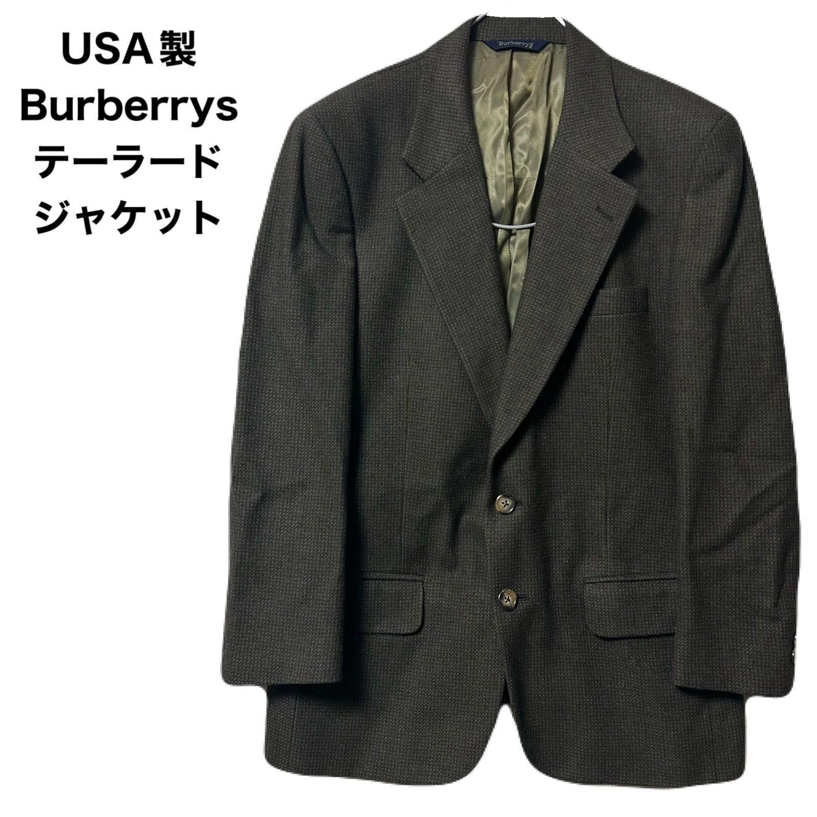 USA製 Burberrys バーバリーズ テーラードジャケット - メルカリ