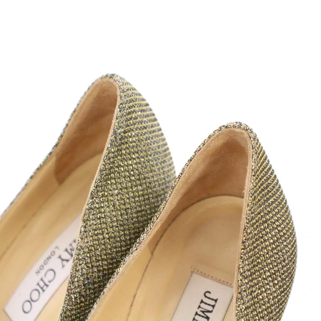 ジミーチュウ JIMMY CHOO パンプス ポインテッドトゥ ハイヒール ラメ