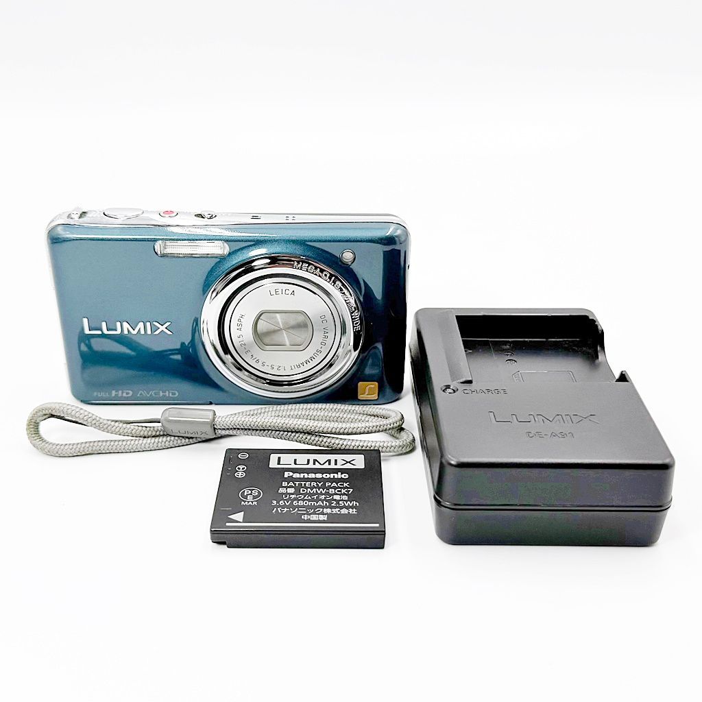 パナソニック Panasonic LUMIX DMC-FX77 スエードブルー コンデジ