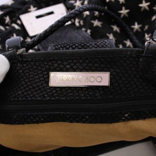ジミーチュウ JIMMY CHOO ハンドバッグ スタッズ 星柄 スター柄 バイ  