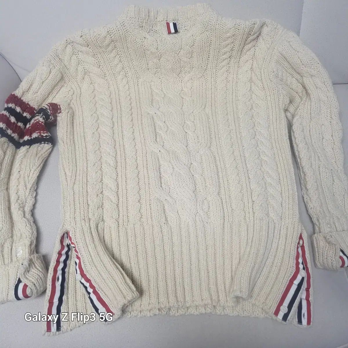 THOM BROWNEトムブラウン ケーブルニットマフラー アイボリー 楽天市場