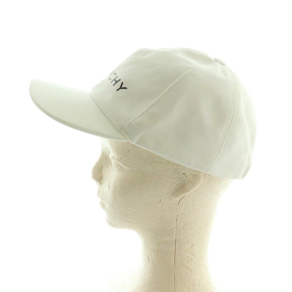 ジバンシィ GIVENCHY キャップ 帽子 ロゴプリント 56 白 ホワイト