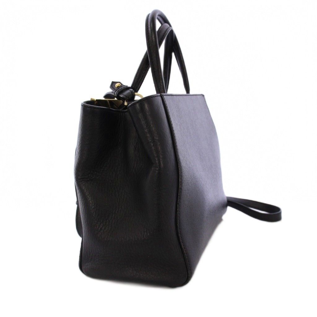 【美品】FENDIフェンディ　トゥージュール　ブラック　2way FENDI（フェンディ） トロワジュール ショルダーバッグ カーフレザー