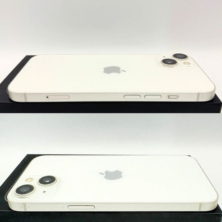 美品 iPhone13 128GB SIMフリー ホワイト 純正充電ケーブル付 iPhone13