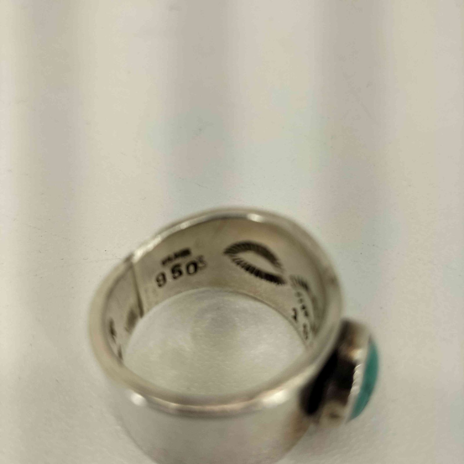 ユーズドフルギ USED古着 シルバー950 ターコイズリング メンズ 19号 