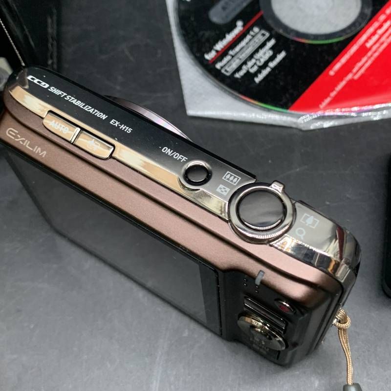 CASIO カシオ EXILIM EX-H15 ブラウン デジカメ カシオ EXILIM Hi-ZOOM