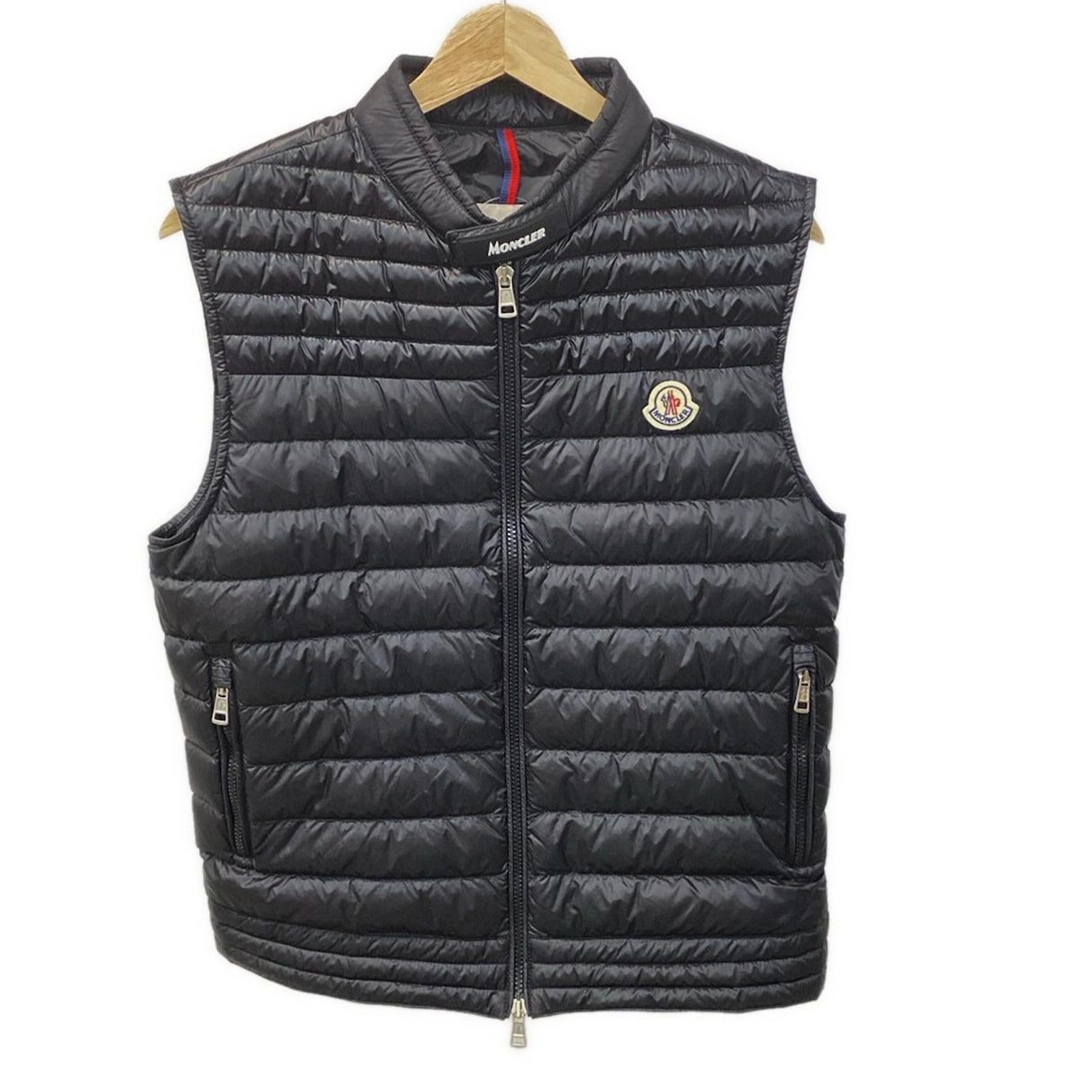 MONCLER ダウンベスト ネイビー/オリーブ MONCLER オリーブグリーン