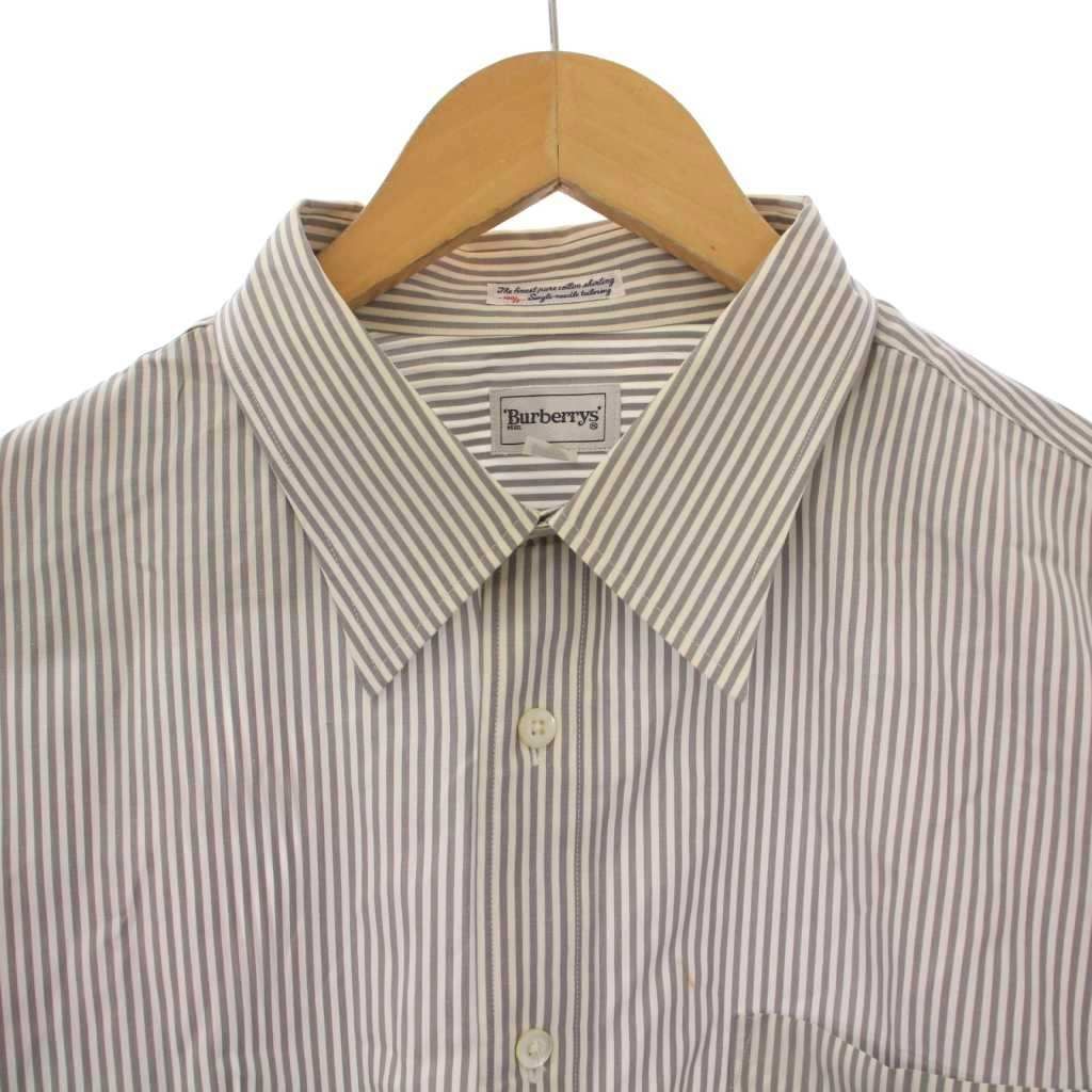 バーバリーズ/burberrys ヴィンテージ 長袖 バーバリーズ Burberrys ヴィンテージ シャツ 長袖 ストライプ柄 46-86