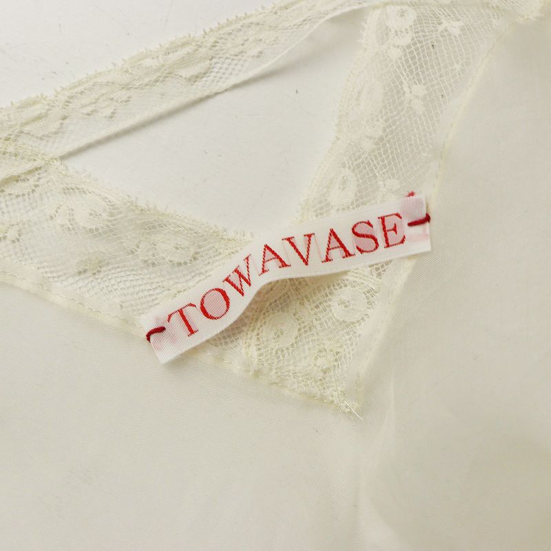 美品 2021 トワヴァーズ TOWAVASE Jon LEAVERS レースシルクロング  