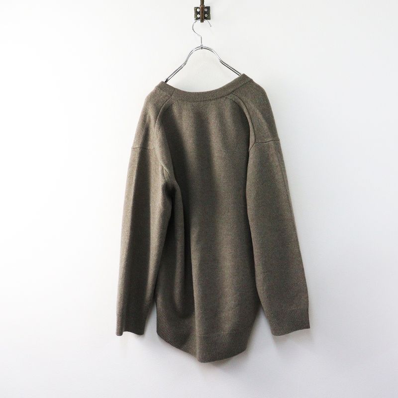 美品 定価23100円 2025AW プラージュ Plage MY_Uneck ニット M グレー