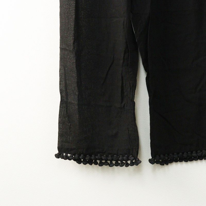 ドーサ dosa カディコットンタッセルパンツ 2＼ブラック イージー ゴム