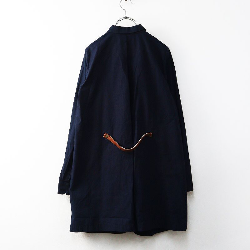 パラスパレス Pal'las Palace レザー使いインディゴ染めコート 2