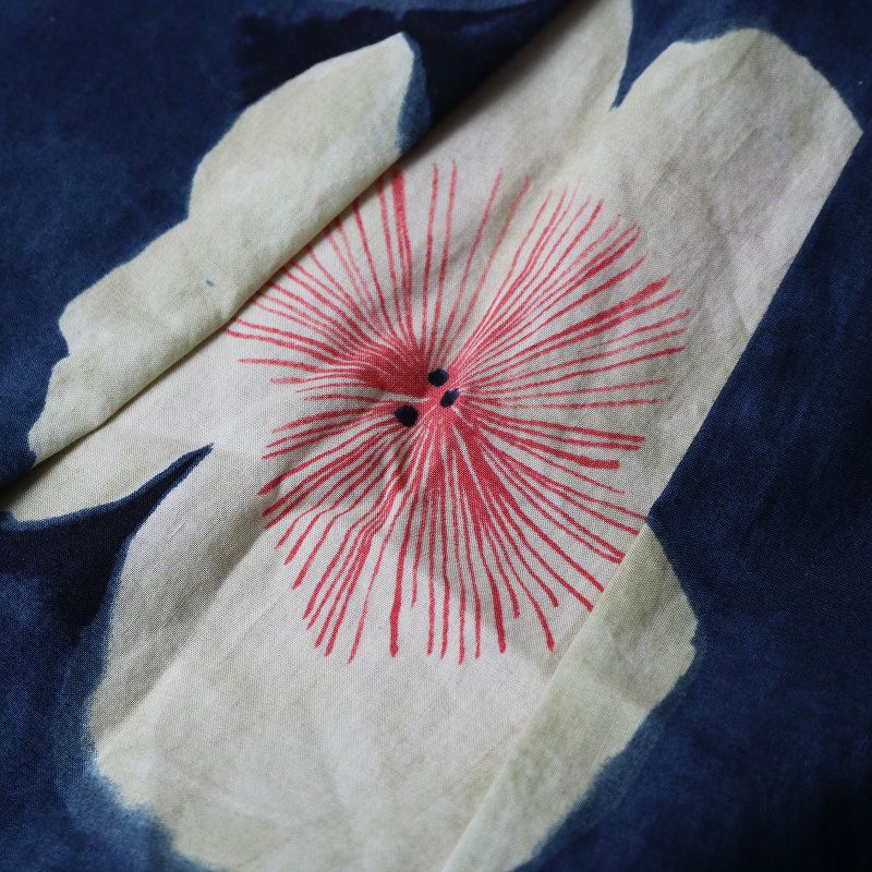 パラスパレス Pal'las Palace インディゴ抜染花柄ワンピース 2