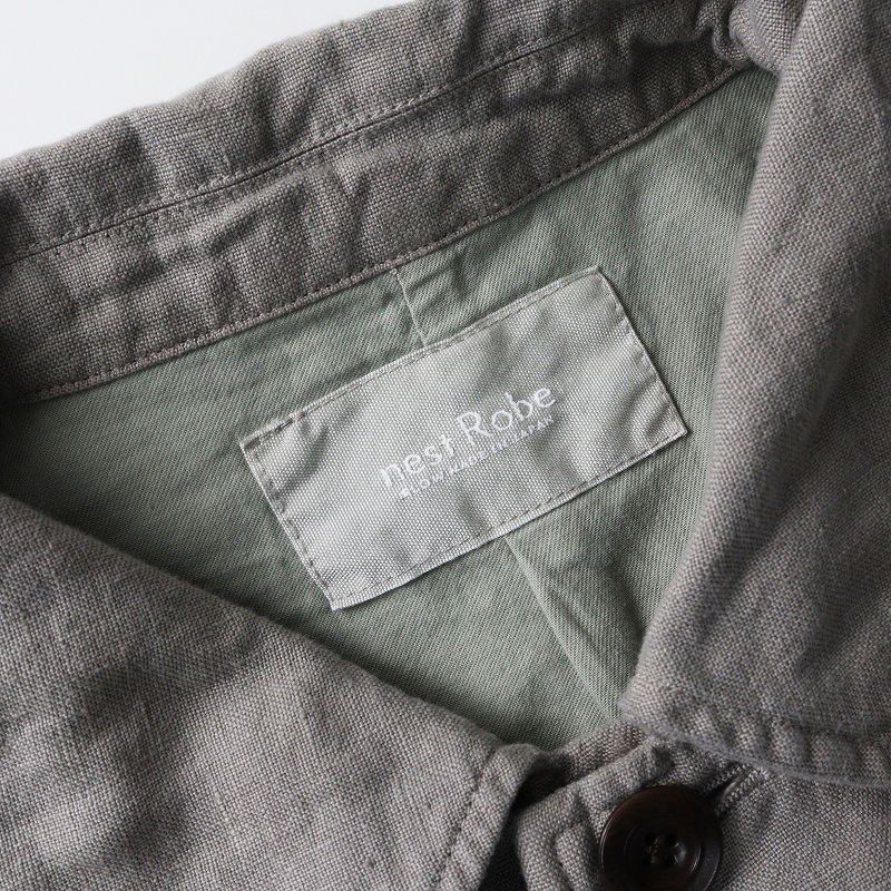 2025AW 定価5.2万 ネストローブ nest Robe リネンステンカラーライト