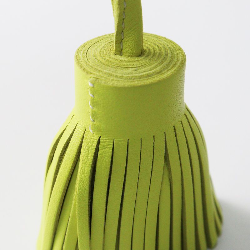 美品 定番アイテム エルメス HERMES CARMEN カルメン キーリング LIME