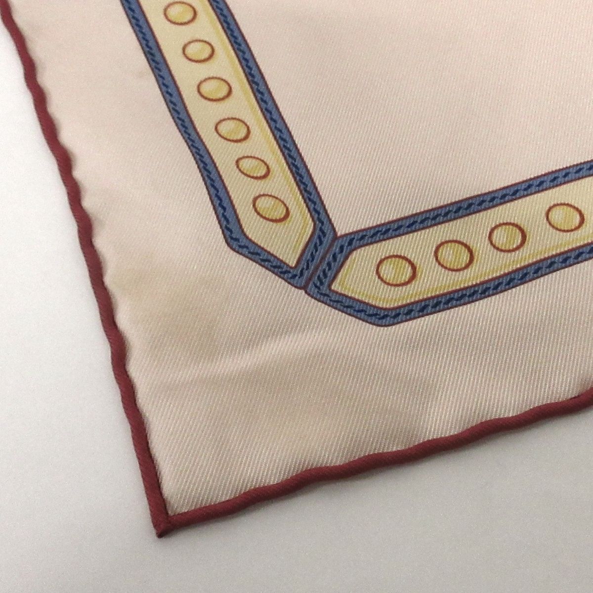 HERMES(エルメス) スカーフ カレ90 ピンク×ブルー×マルチ En Roue