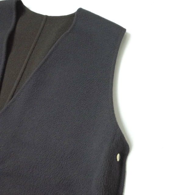 Drawer ドゥロワー 21AW 日本製 ウールリバーコンビベスト 6521-234