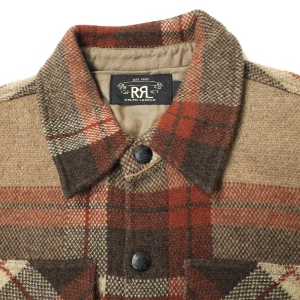RRL ダブルアールエル 22AW WOOL PLAID WORK SHIRT SWEATER バーズアイ