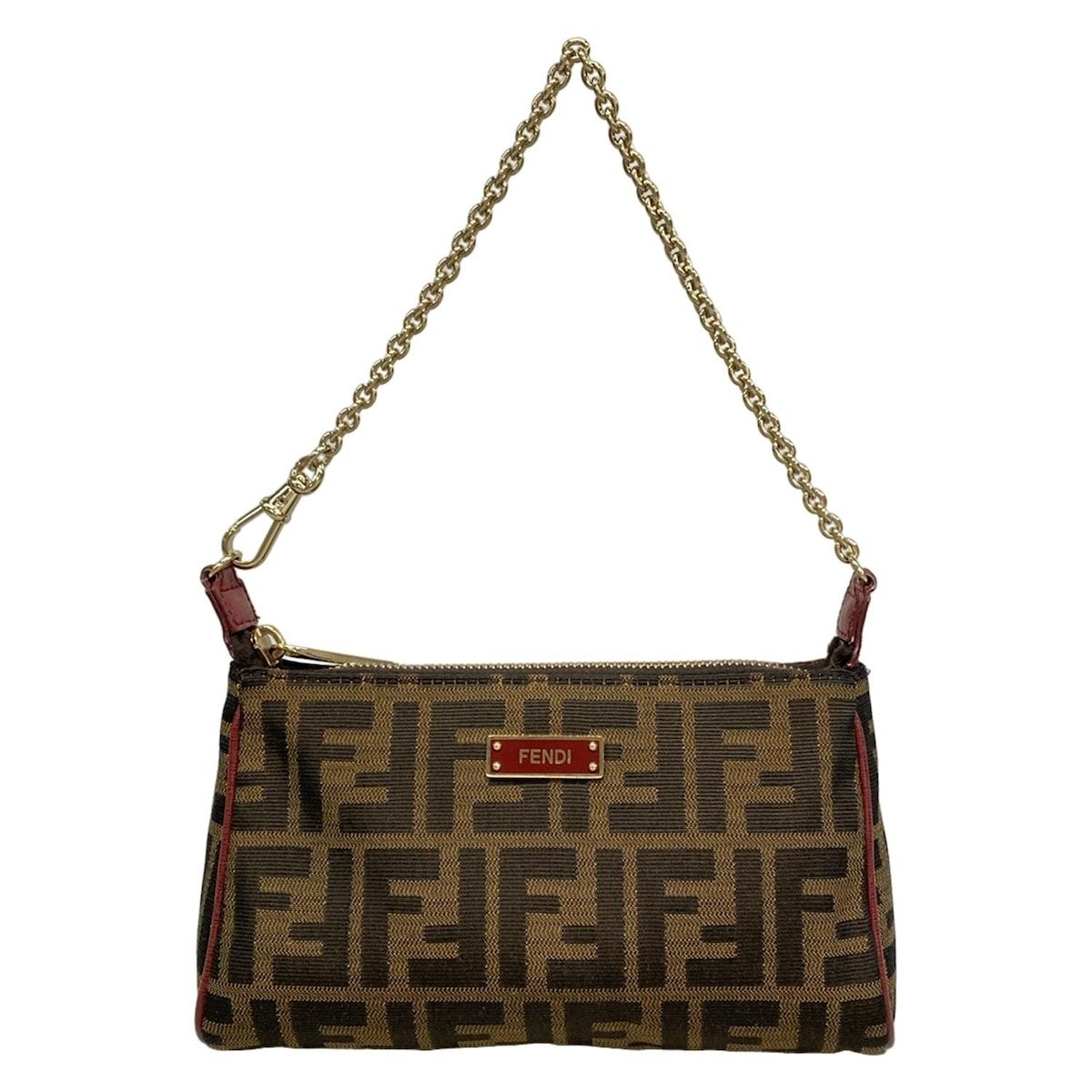 FENDI　 ズッカ柄バレッタ　ブラック FENDI ズッカ柄バレッタ ブラック