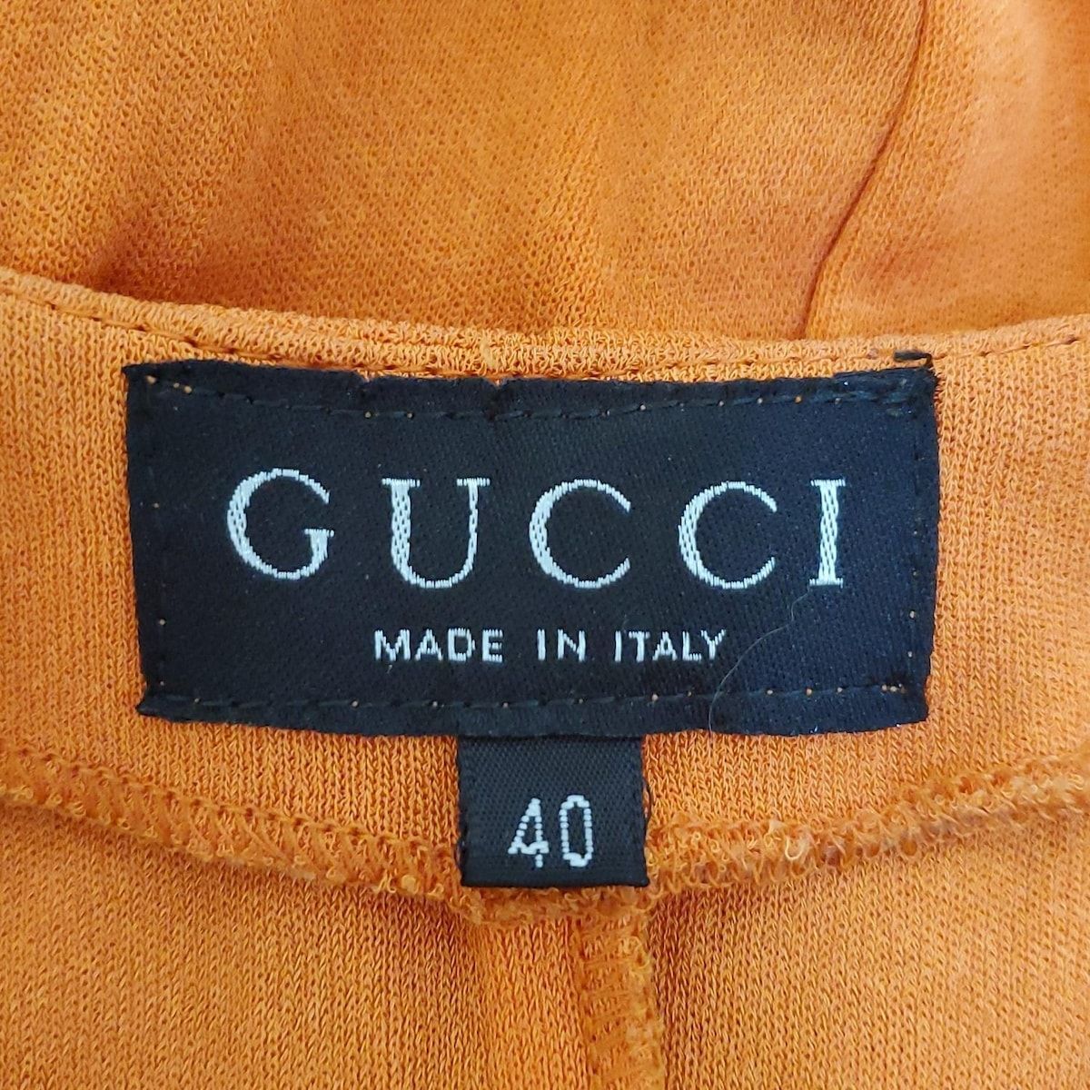 GUCCI(グッチ) ワンピース サイズ40 M レディース - オレンジ