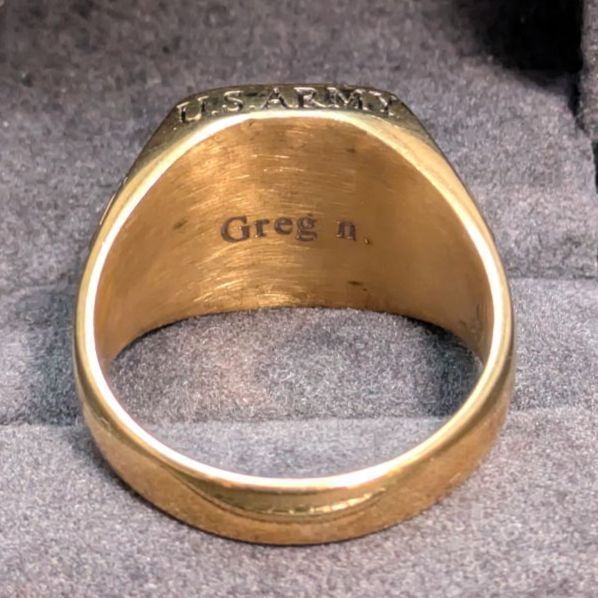 ダンベリーミント 米軍退役軍人 ベテランリング ミリタリー 18K GF US