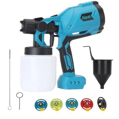 コードレススプレーガン 充電式 電動スプレーガン マキタ18 Vバッテリー対応 21 V 電動塗装機 3段階噴霧調整 水平 垂直 円形 1000 ml大容量 DIY 木材 金属 プラスチック 塗装 水性 油性 両対応 日本語取扱説明書付き 本体の a 0 8885 c