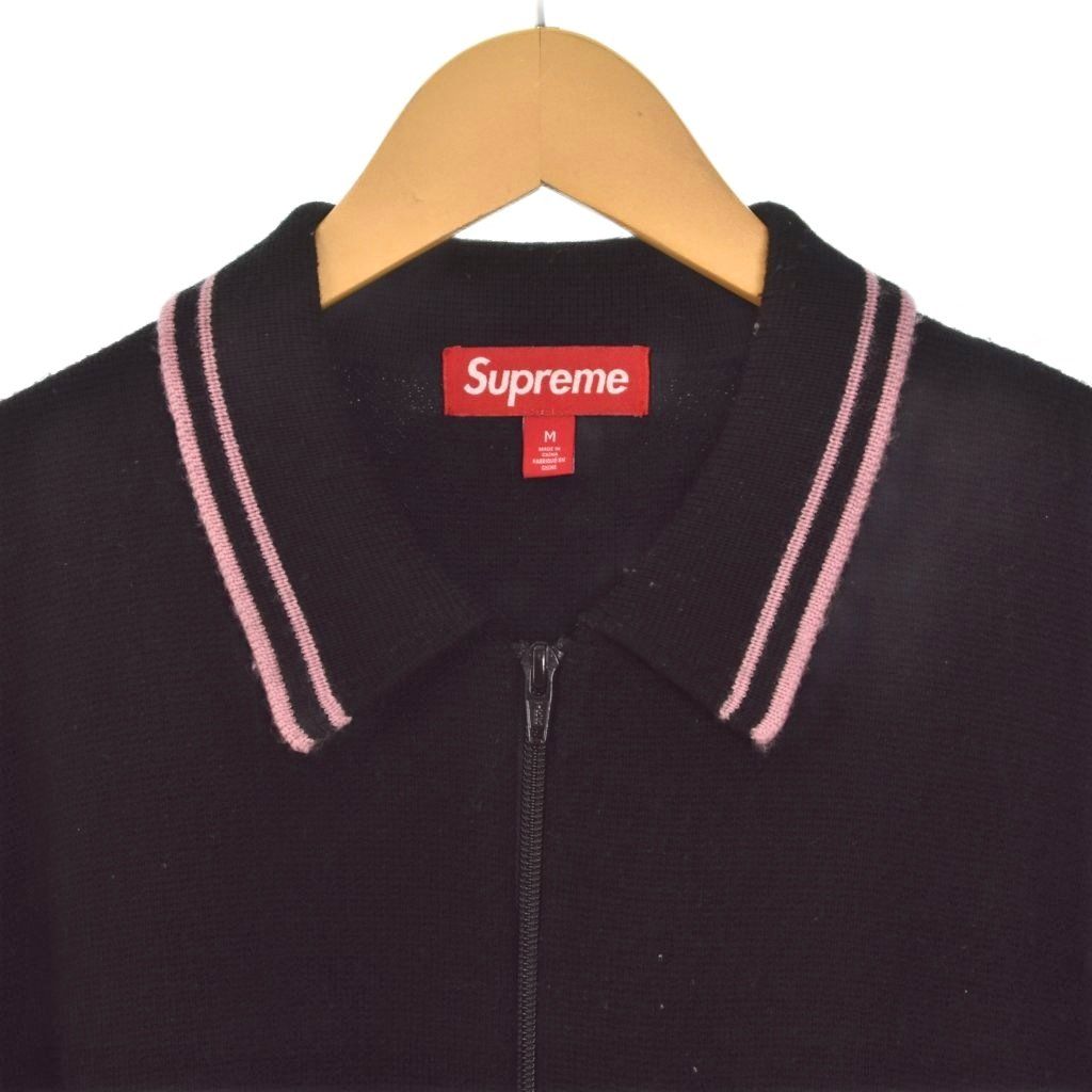 シュプリーム SUPREME 24AW Zip Up Polo Sweater ジップアップ ポロ