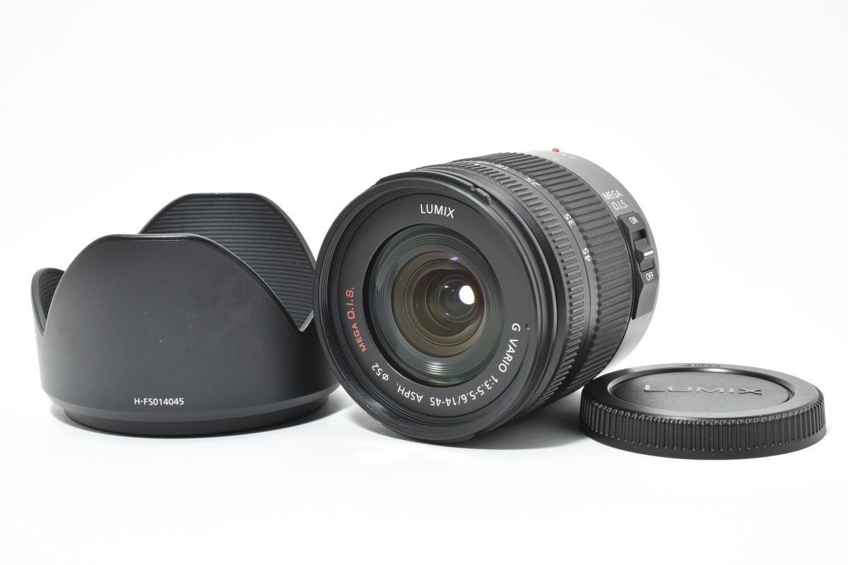 美品 Panasonic LUMIX G VARIO 14-45mm F3.5-5.6 MEGA O.I.S. H