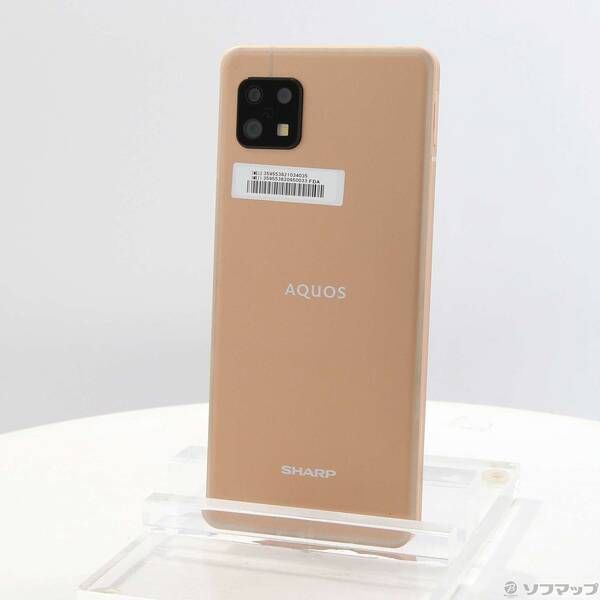 中古品〕 AQUOS sense6 128GB ライトカッパー SH-M19 SIMフリー【269