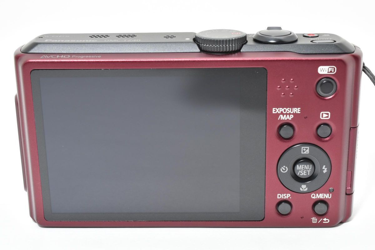 美品 Panasonic LUMIX DMC-TZ40 レッド 充電ケーブル付き AYM4855#112