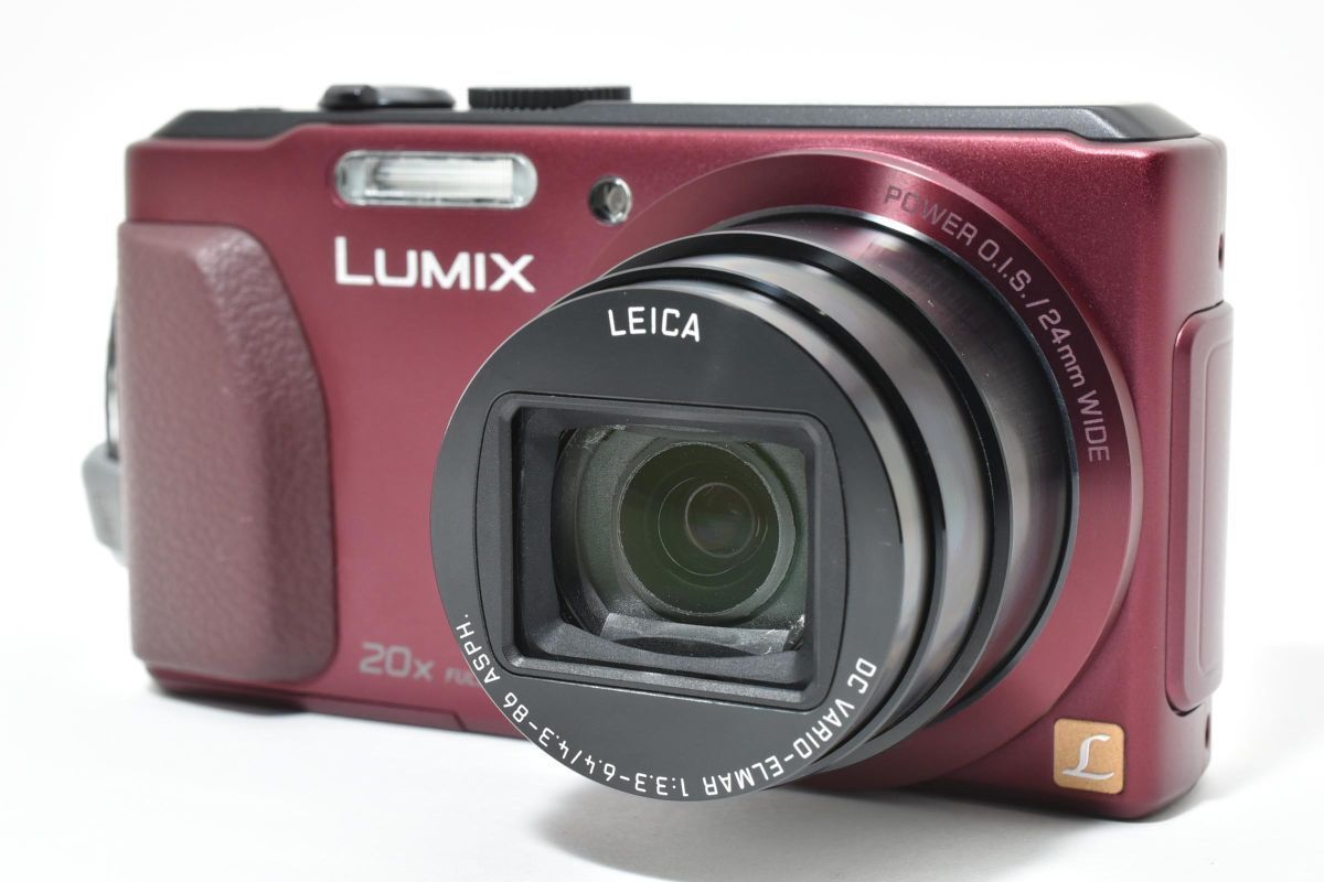 美品 Panasonic LUMIX DMC-TZ40 レッド 充電ケーブル付き AYM4855#112