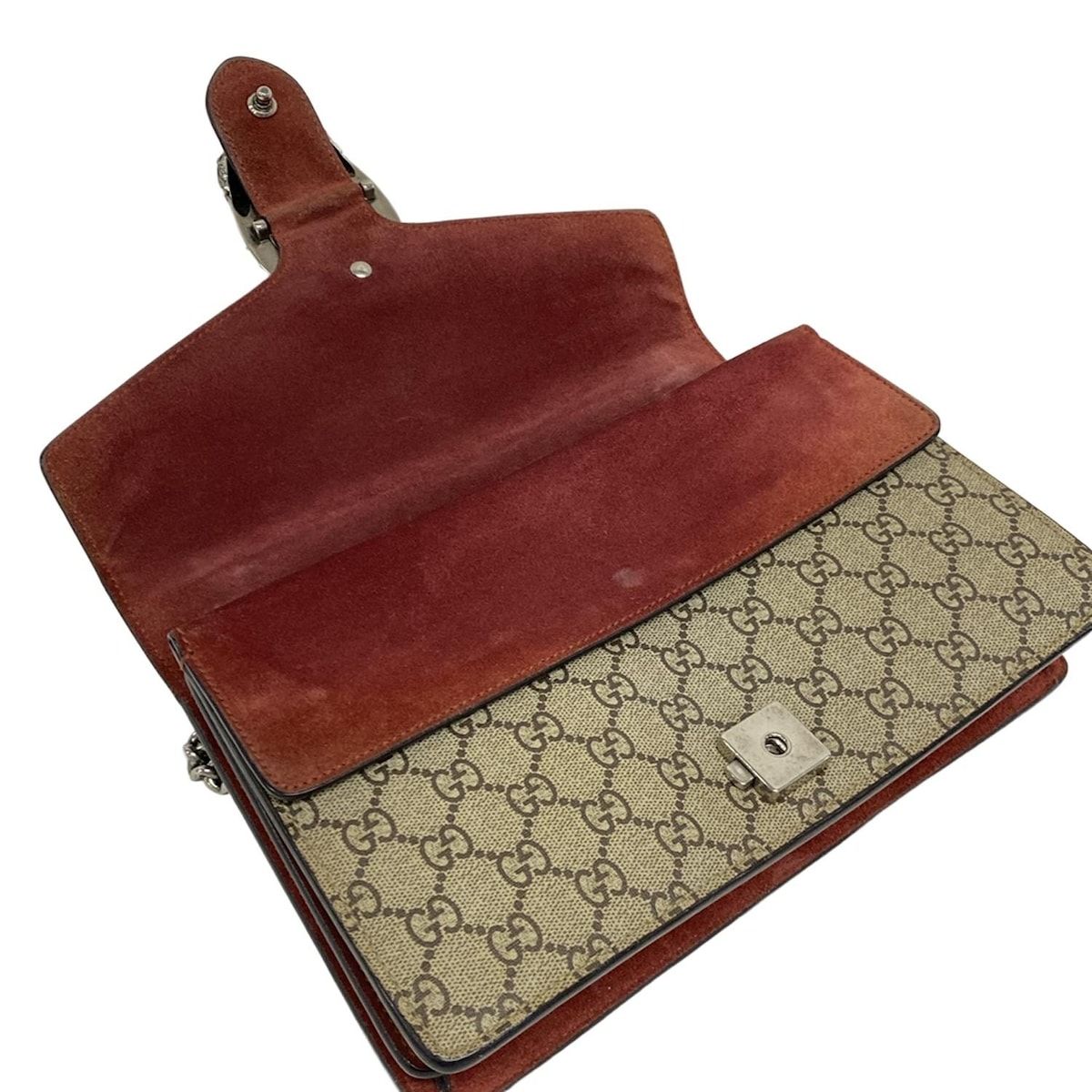 GUCCI(グッチ) ショルダーバッグ ディオニュソス,GGブルームス 400249 ベージュ×ボルドー×マルチ チェーンショルダー GUCCI - GUCCI(グッチ) ショルダーバッグ ディオニュソス/GGブルームス