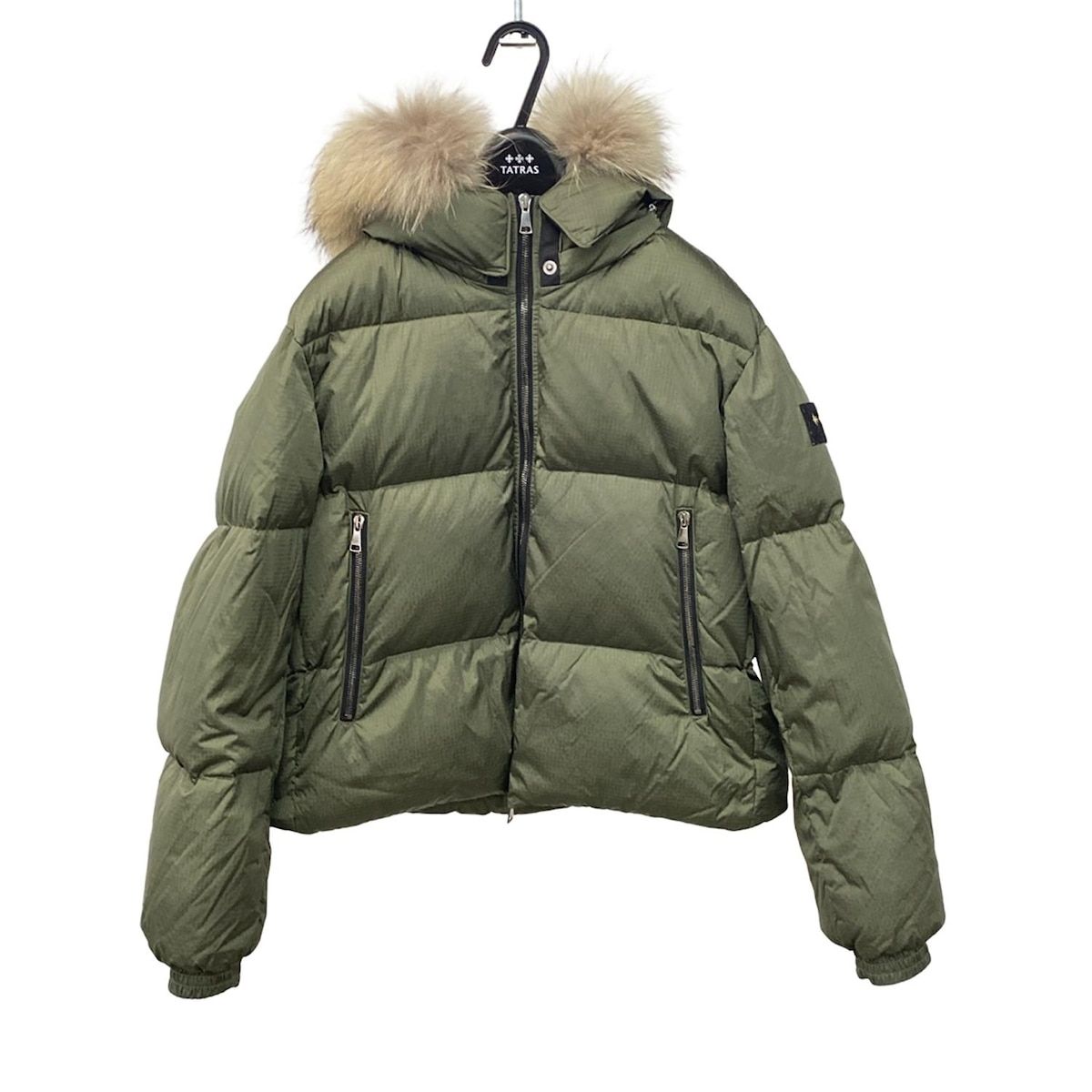 値下げ　TATRAS タトラス　ダークグリーン ファー付きダウンジャケット可愛い タトラス ダウンジャケット サイズ02 M レディース美品 - LTAT21A4868