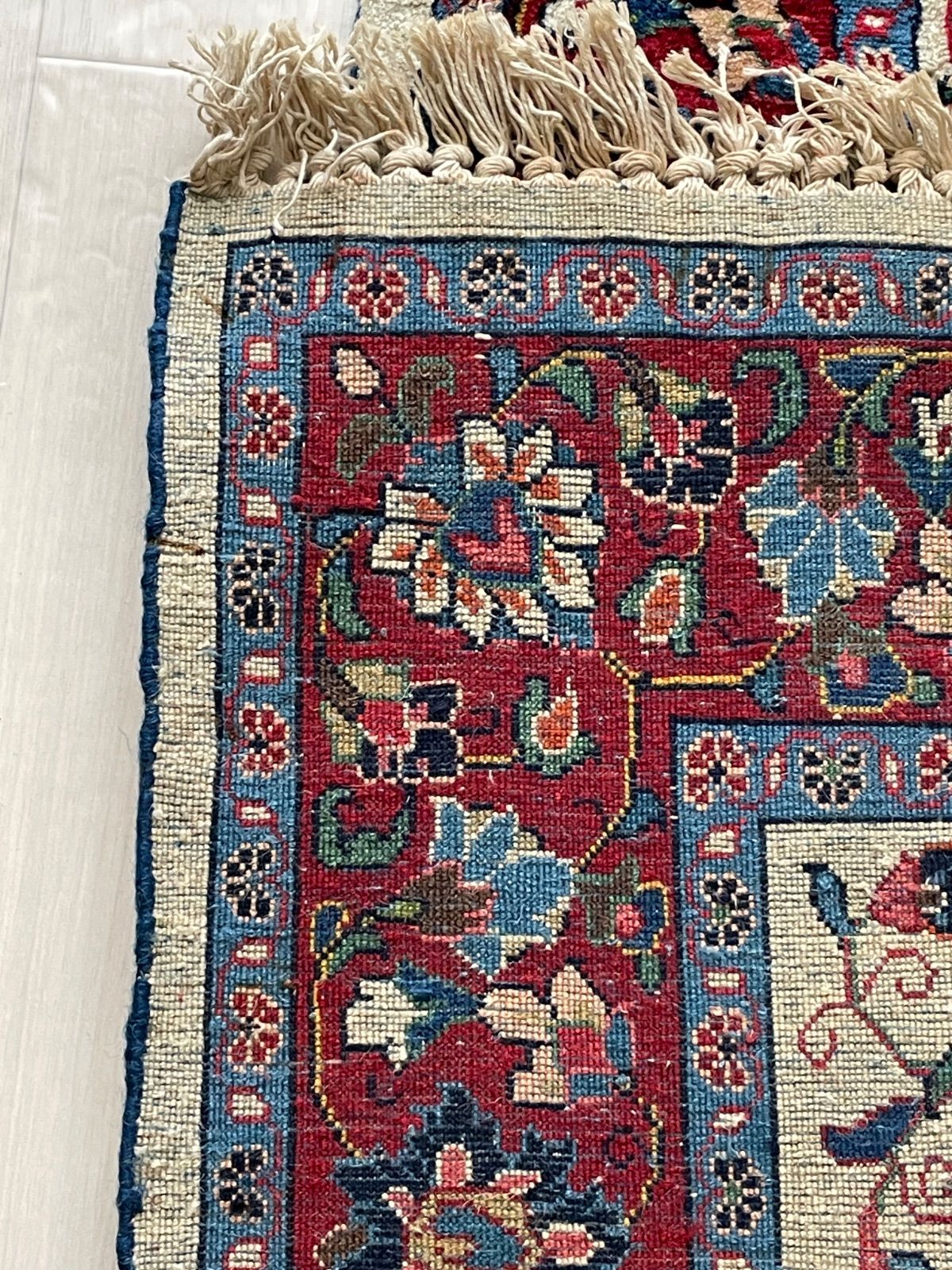 ペルシャ絨毯 手織り クリーニング済 197cm×121cm 美品 西宮市 現物