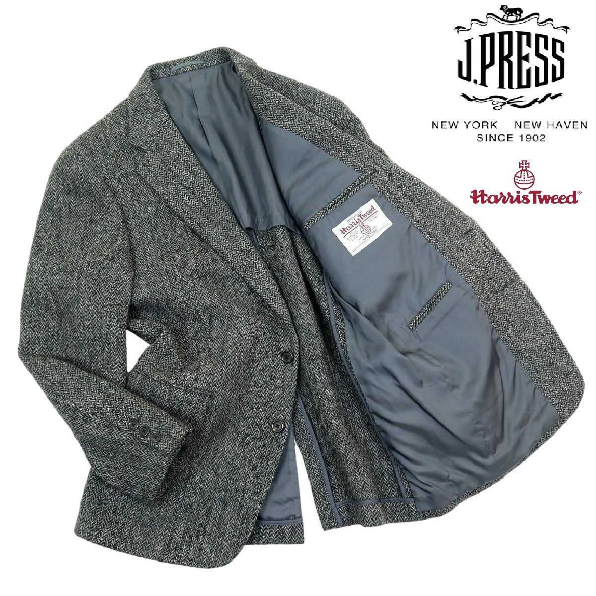 【未使用】J PRESS★黒色ブレザー【ハリスツイード】 J.PRESS】ハリスツイード JKT – 古着買取 | ゼントルマン