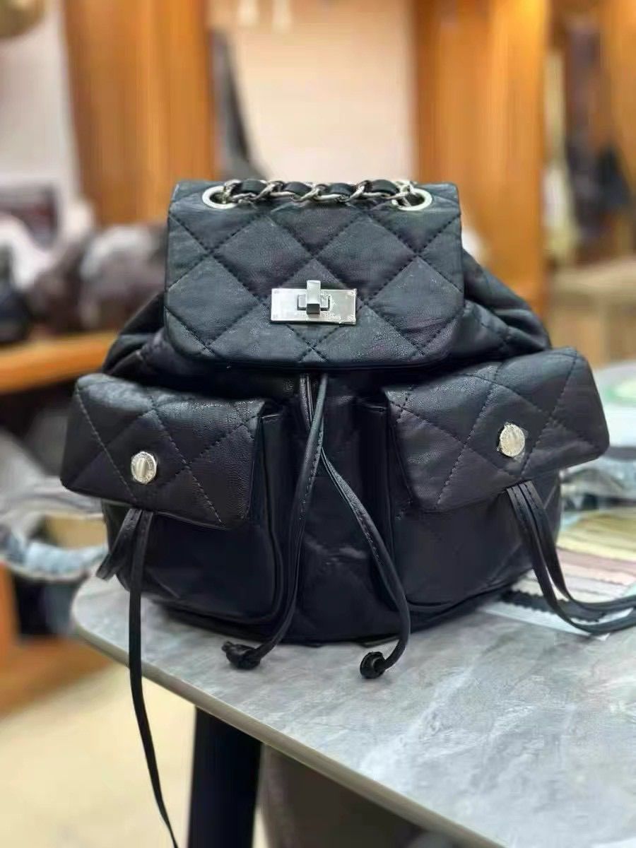 Matin Kim] DOUBLE POCKET QUILTING MINI BACKPACK - メルカリ